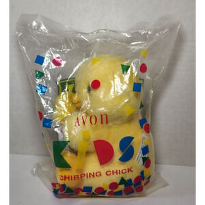 Vintage Avon Chirping Chick Easter Plush Mom w/ Baby 1994 New In Sealed Bag READ